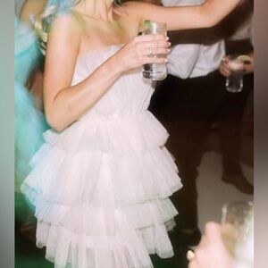 White tulle dress